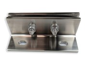 Structural Glass Fin Hanger Bracket - 250mm Long - Satin Stainless Steel